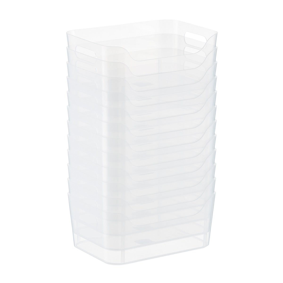 clear storage bins