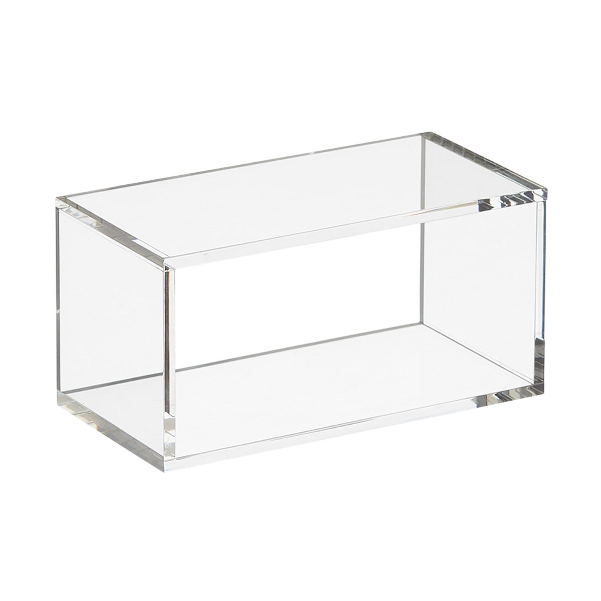 4Sided Rectangular Acrylic Risers The Container Store