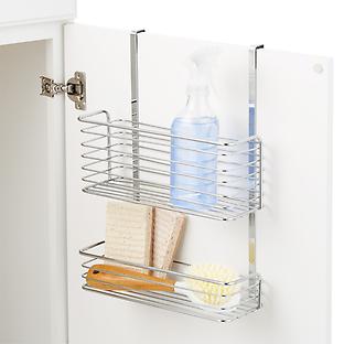 Chrome Over the Cabinet Double Basket