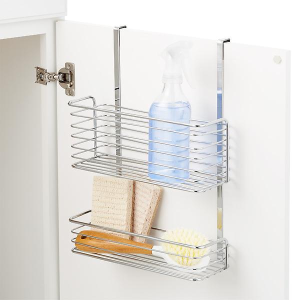 Chrome Over the Cabinet Double Basket