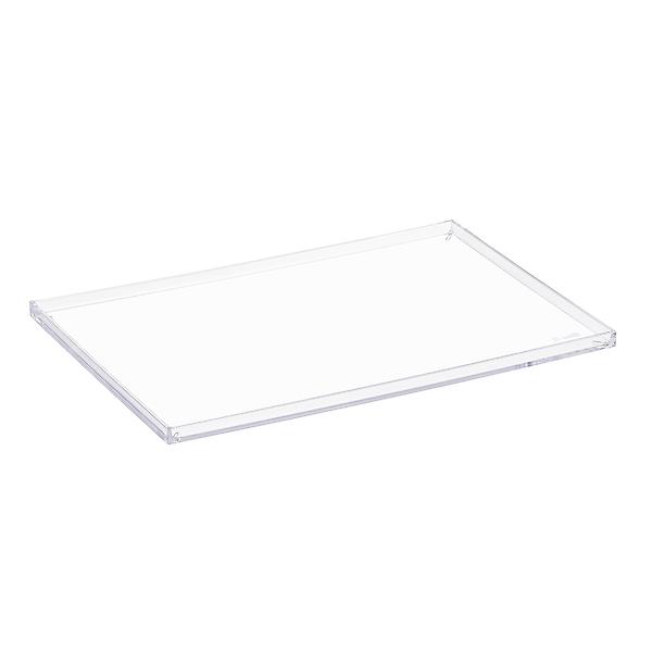 Small Shallow Tray With Angled Dividers Clear - Madesmart : Target