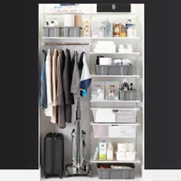 Elfa Classic 4' Coat & Storage Closet