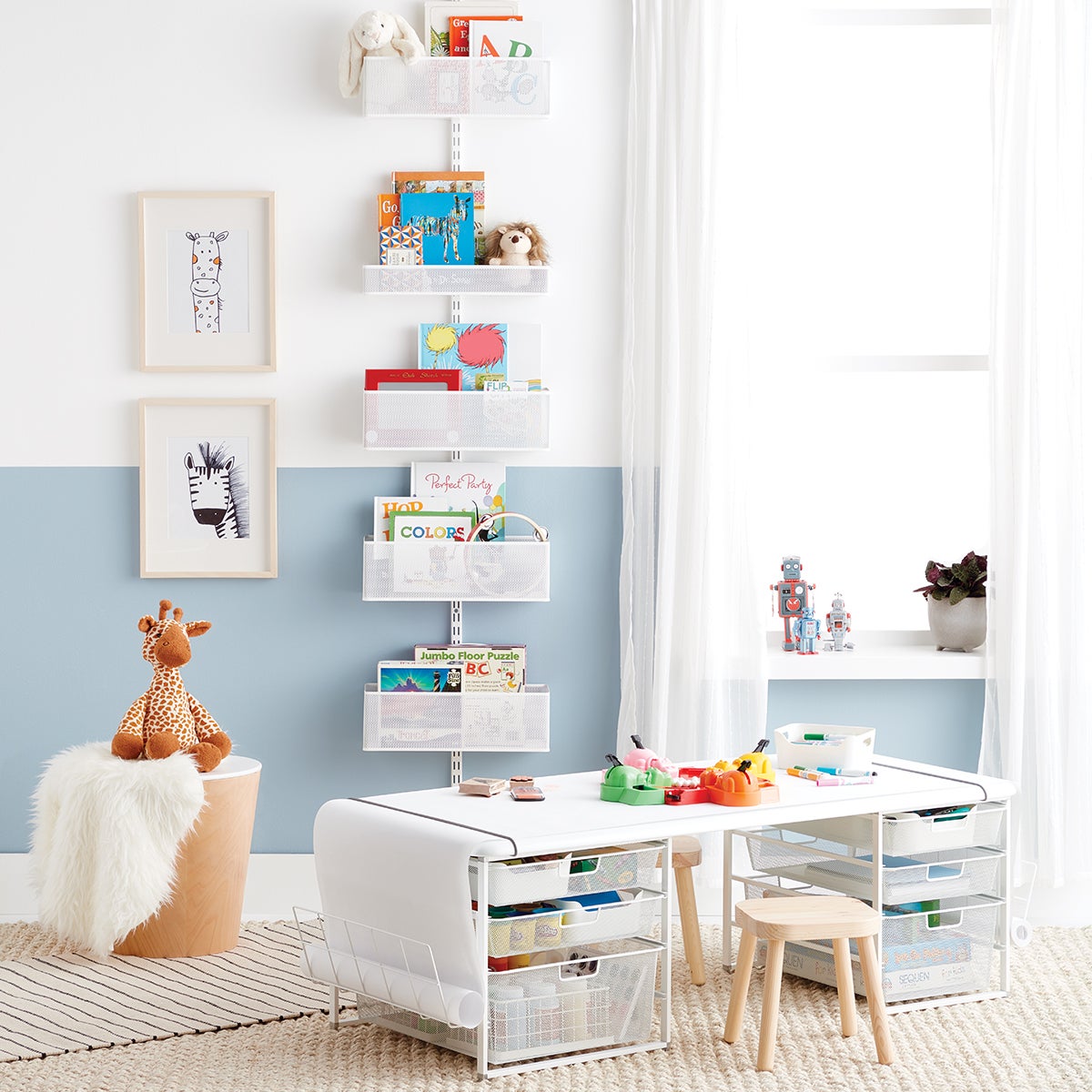 playroom table with storage