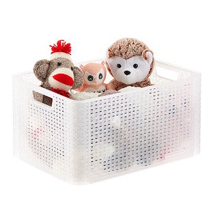 Large Basketweave Bin