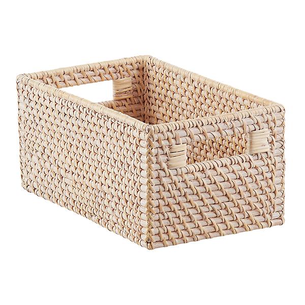Rattan Storage Bins with Handles