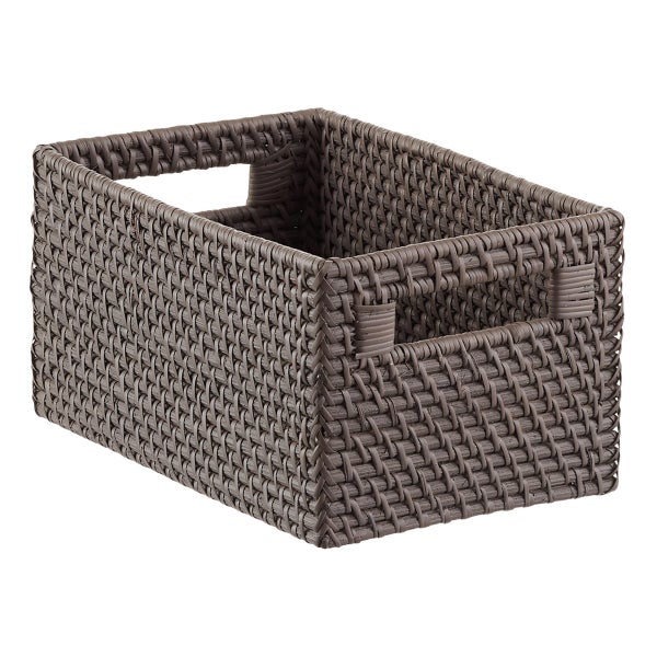 Rattan Storage Bins with Handles The Container Store