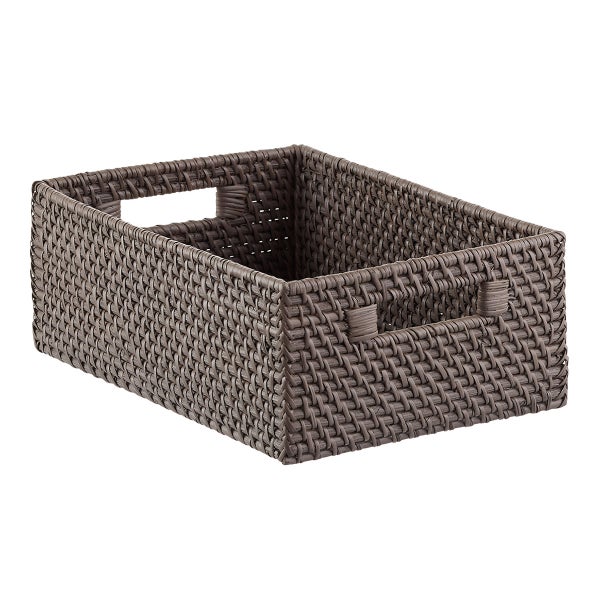 Rattan Storage Bins with Handles The Container Store