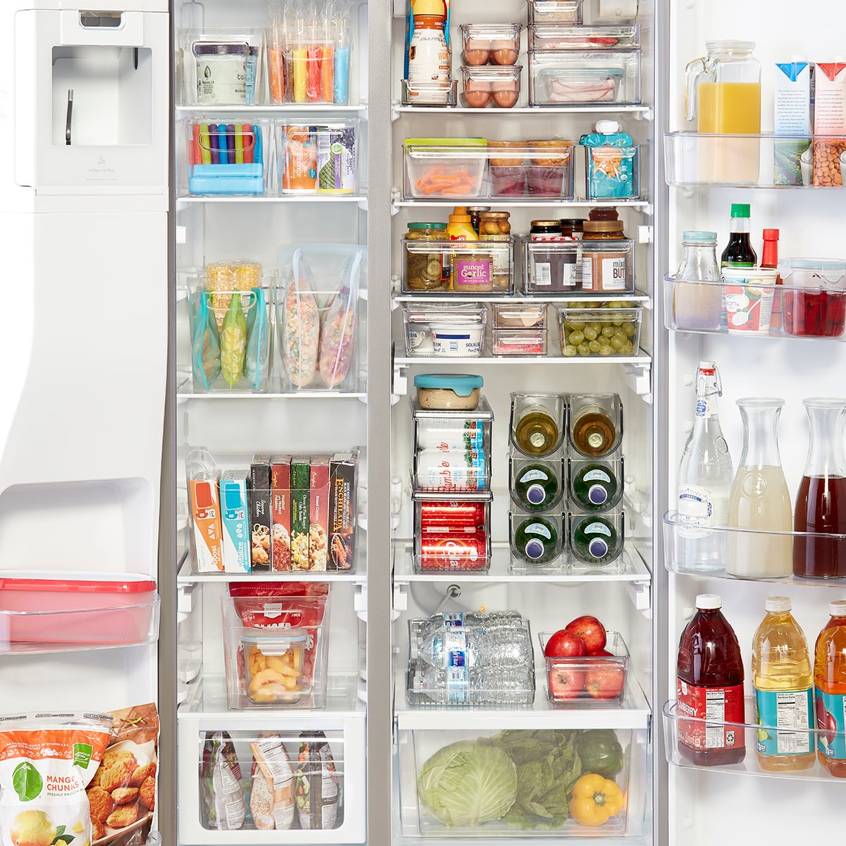 iDesign Linus Divided Freezer Bins The Container Store