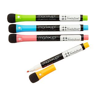 Three by Three Brights Magnetic Dry Erase Markers