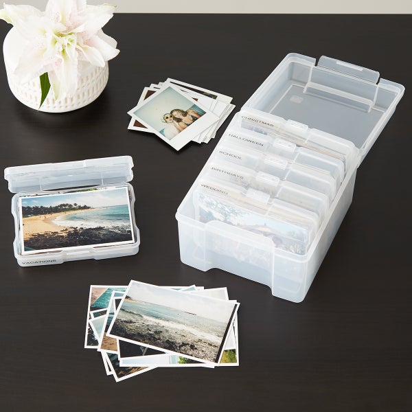 Iris 6Case 5" x 7" Photo and Craft Storage Box The Container Store