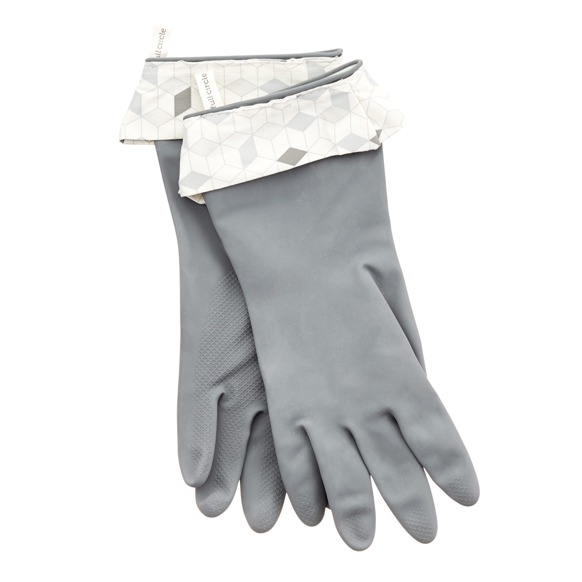 Full Circle S/M Splash Patrol Natural Latex Cleaning Gloves Gray