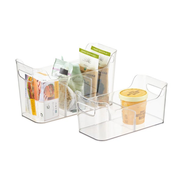 iDesign Linus Divided Freezer Bins The Container Store