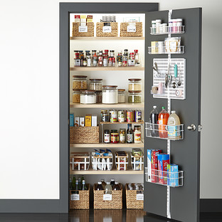 White Elfa Utility Pantry Door Wall Rack Reviews The Container