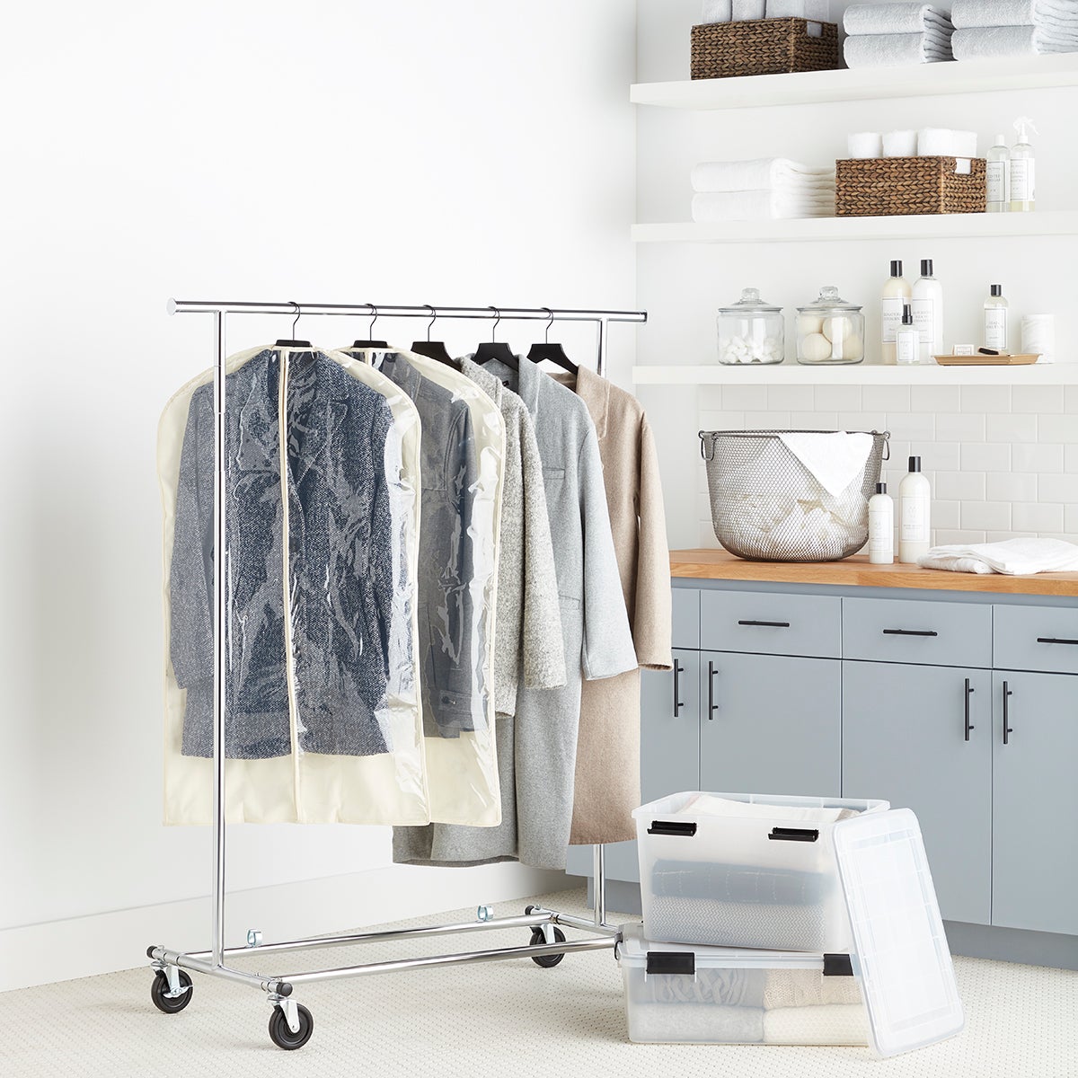 Removed MTMD- Chrome Metal Folding Commercial Clothes Rack