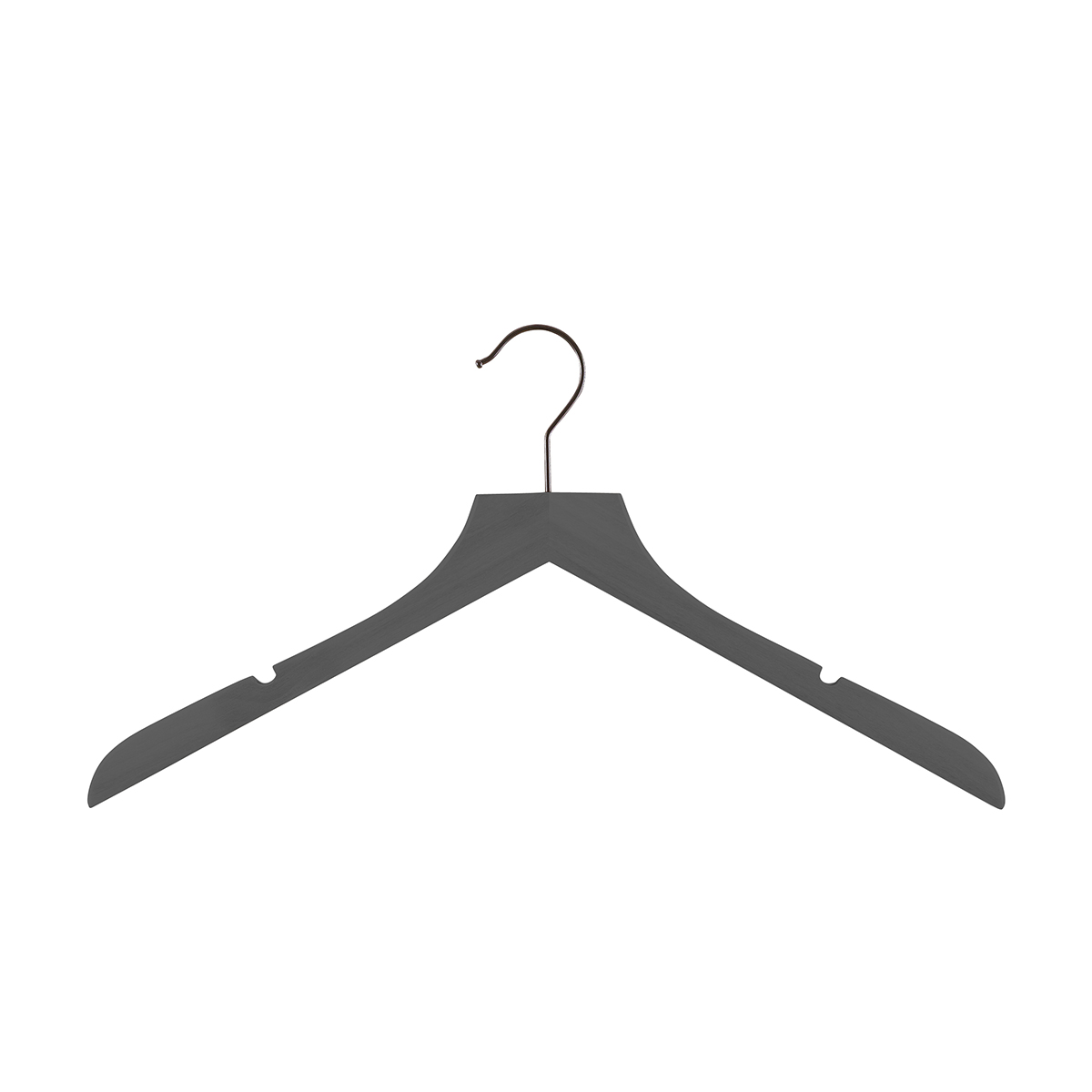 Petite Wooden Blouse Hanger Grey Pkg/6