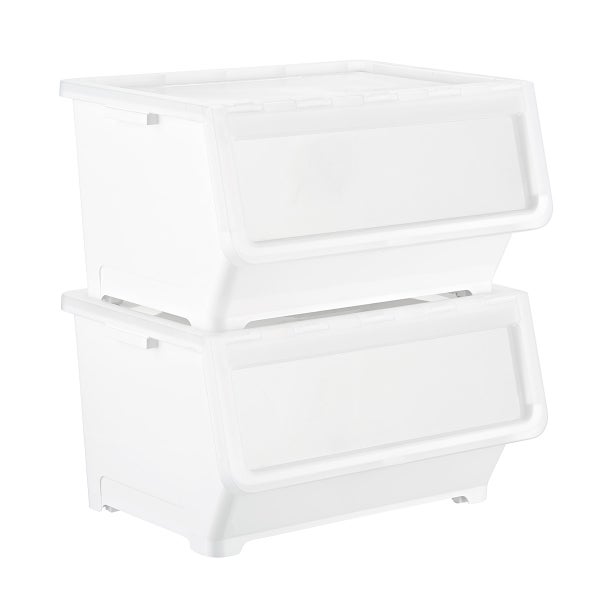 Picking Bin with Dual Open Lid The Container Store
