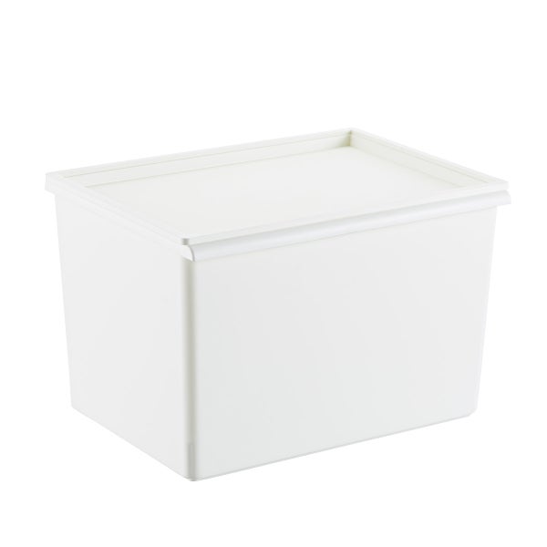 Plastic Stacking Bins with Lids The Container Store