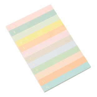 Rifle Paper Co. Numbered Color Block Pastel Note Pad