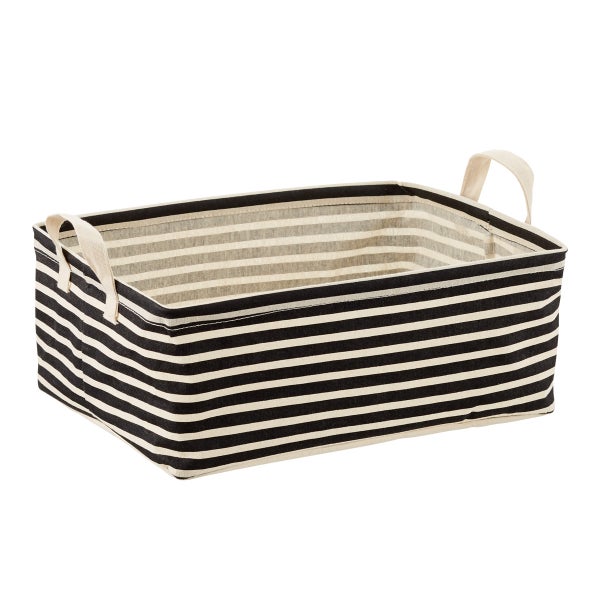 Fabric Print Storage Bins with Handles The Container Store