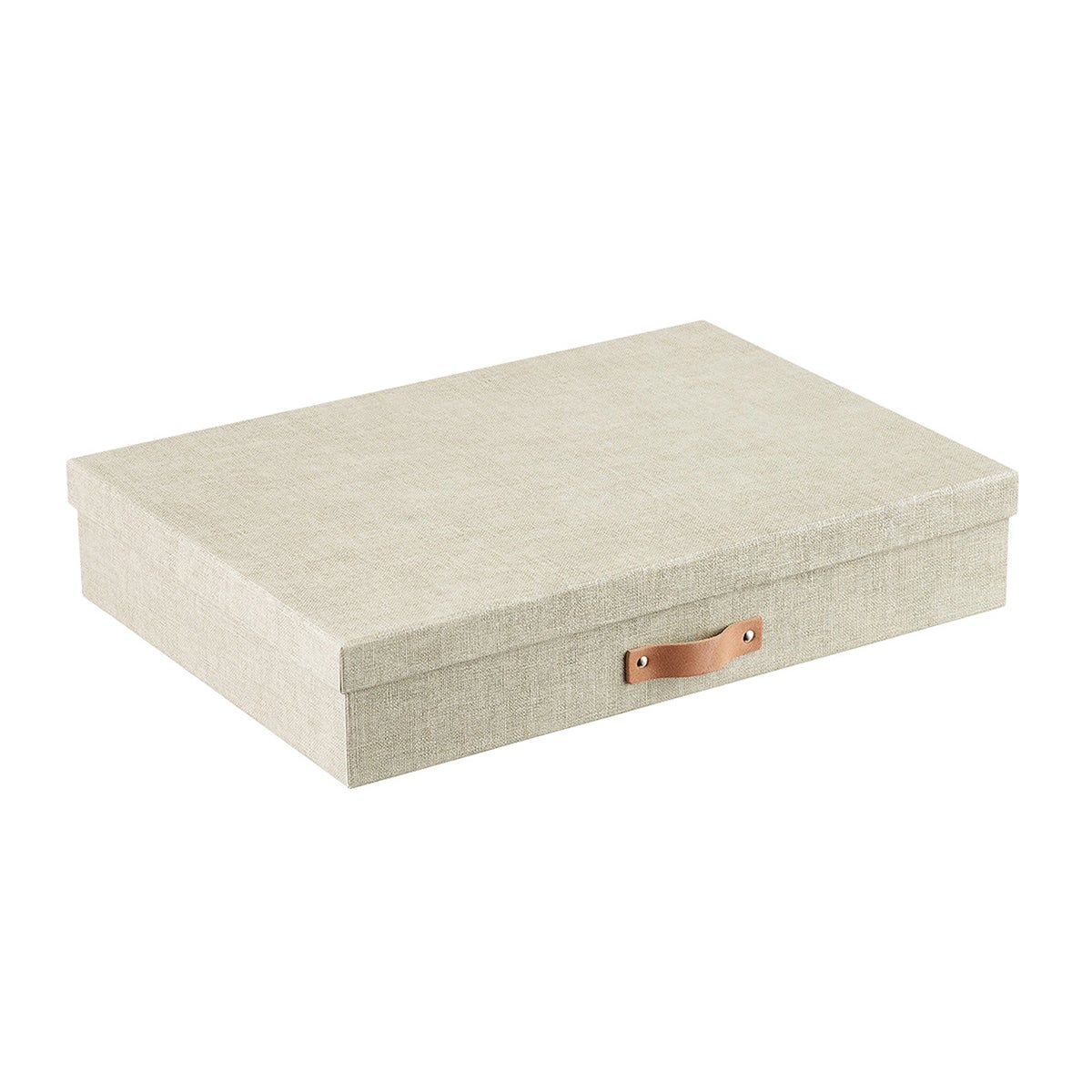 Bigso Linen Marten Office Storage Boxes The Container Store