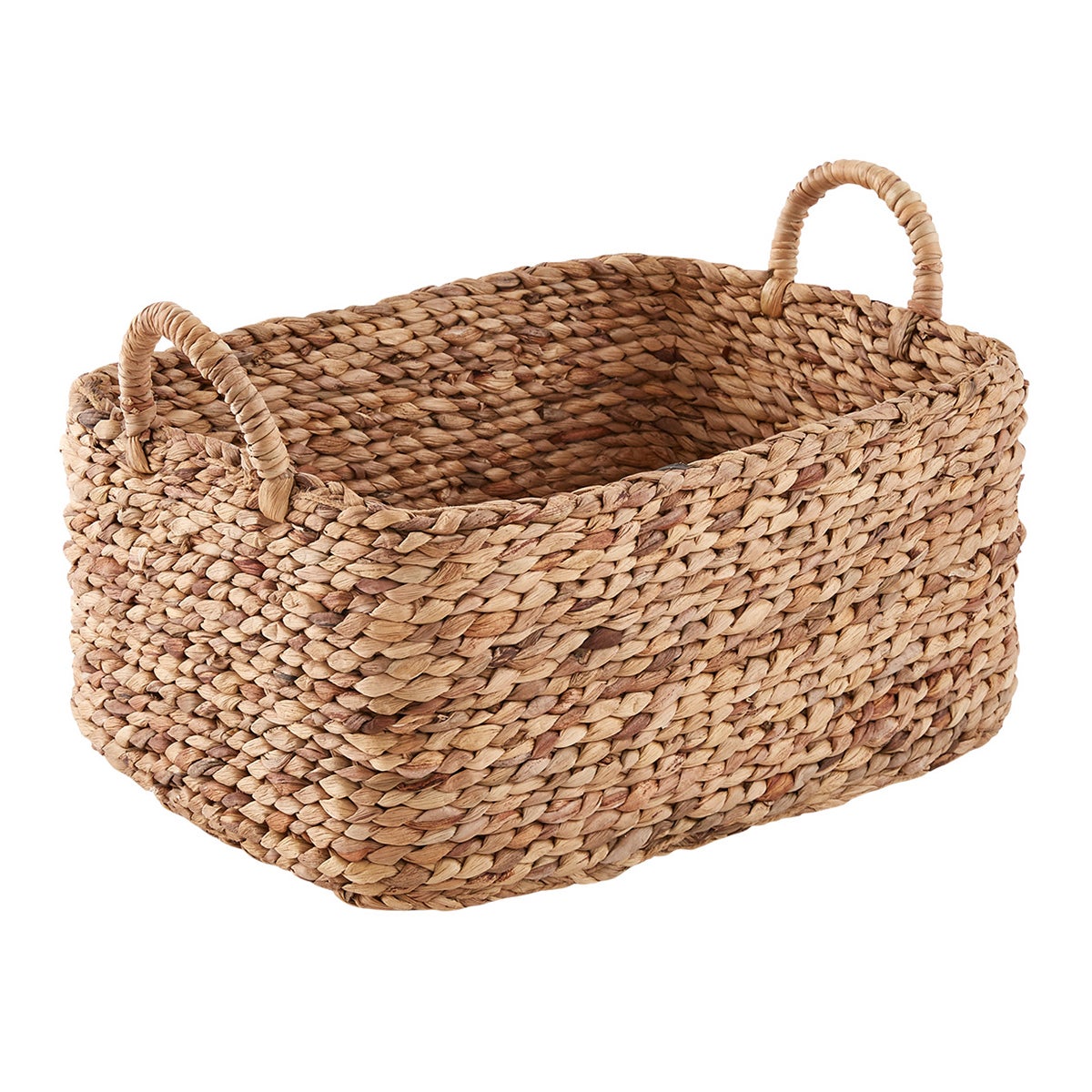 Water Hyacinth Braided Weave Bins The Container Store