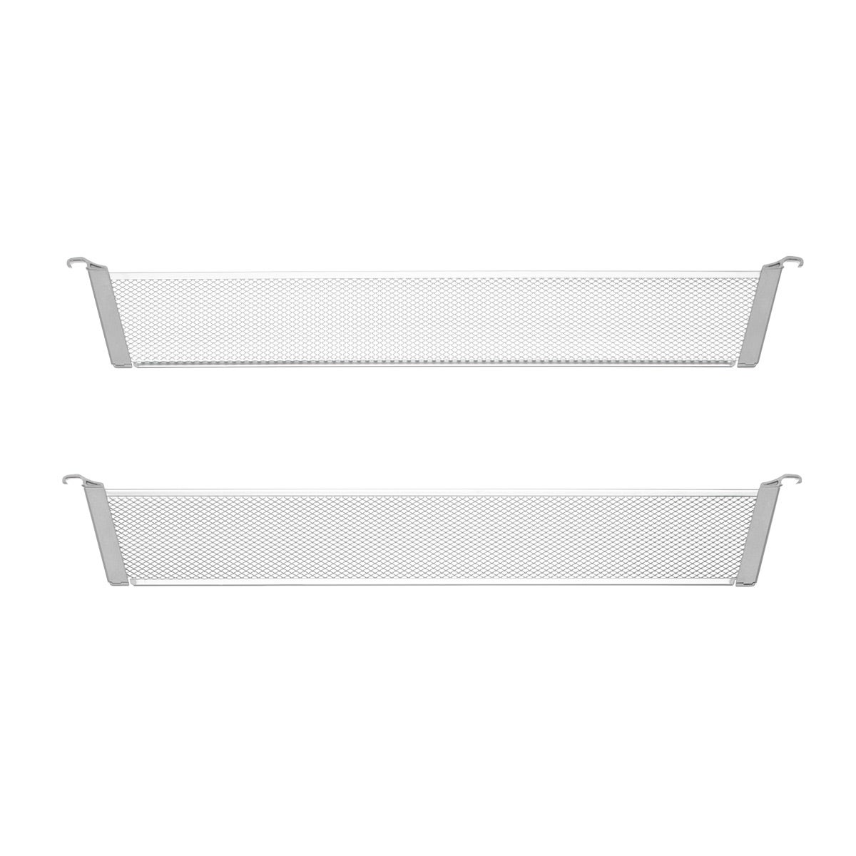 Elfa 20-3/4" 1-Runner Mesh Drawer Divider Platinum Pkg/2