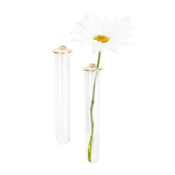 Three by Three Gold Magnetic Flower Vase