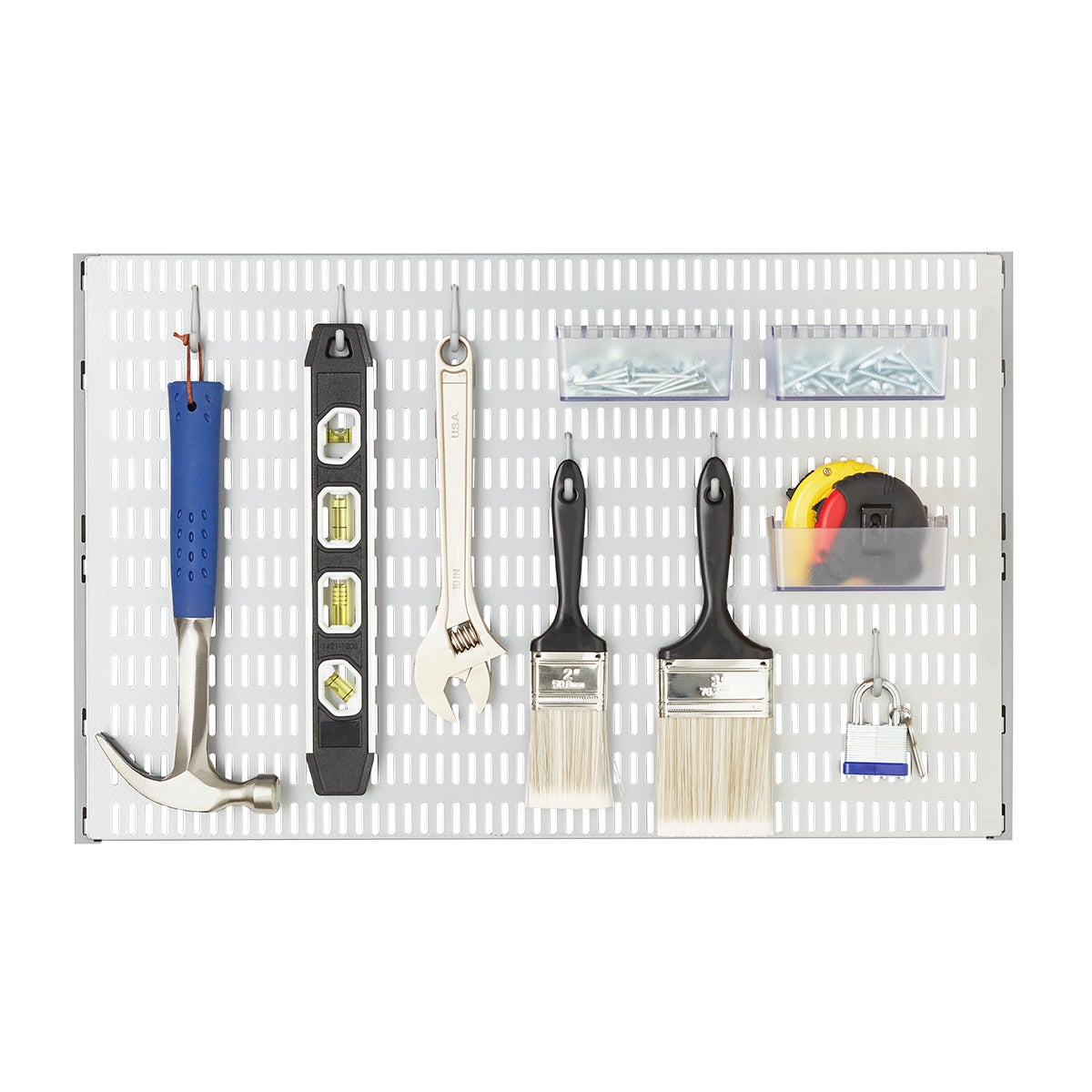 Platinum Elfa Utility Pegboard Starter Kit | The Container Store