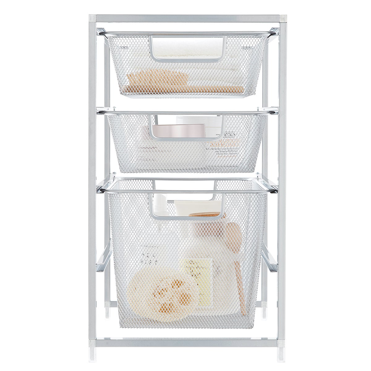Elfa X-Narrow Cabinet Drawer Solution Platinum