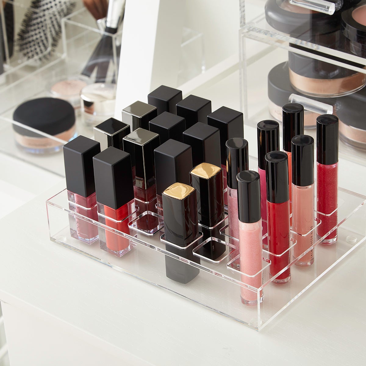 Luxe Acrylic Modular Makeup System | The Container Store