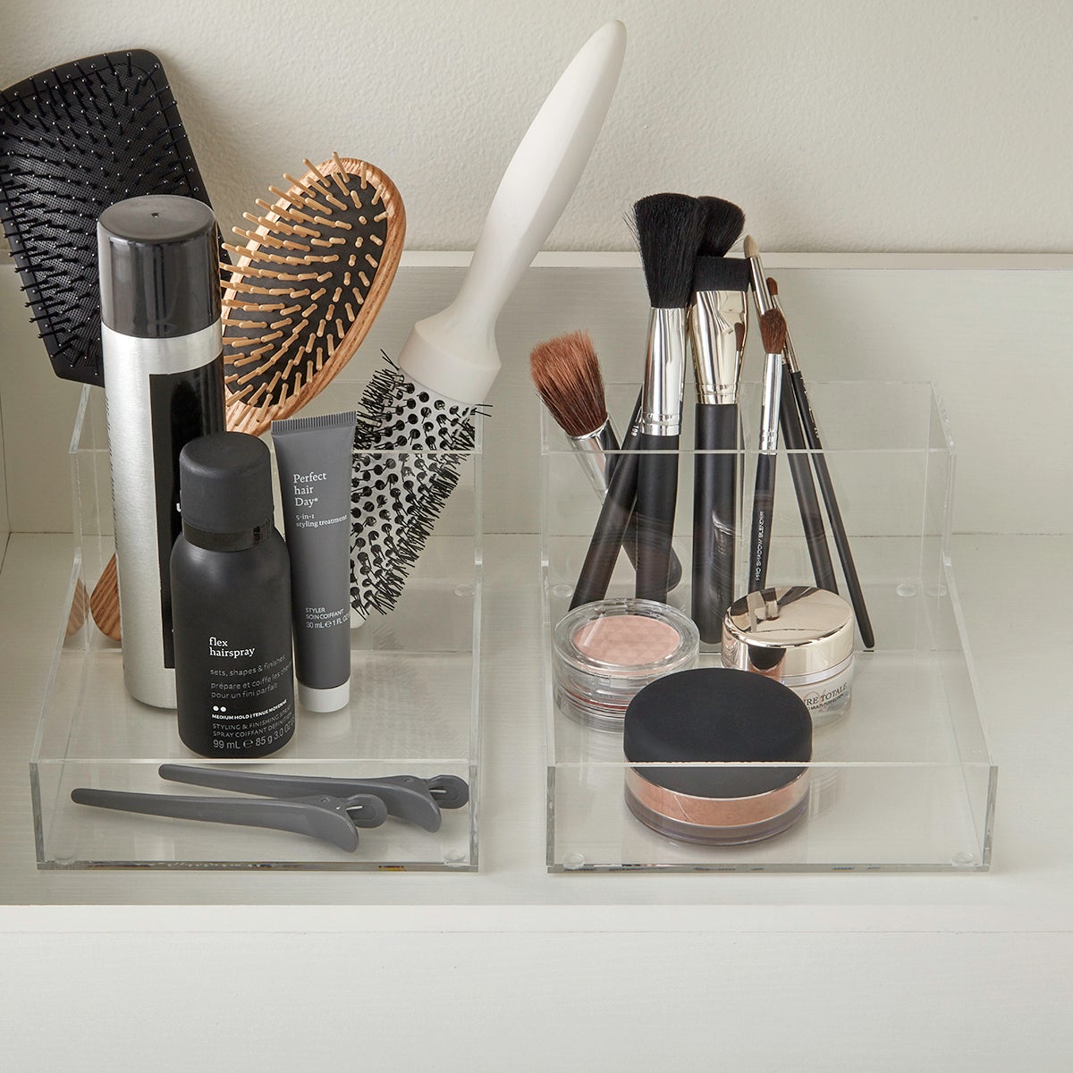 Luxe Acrylic Modular Makeup System | The Container Store
