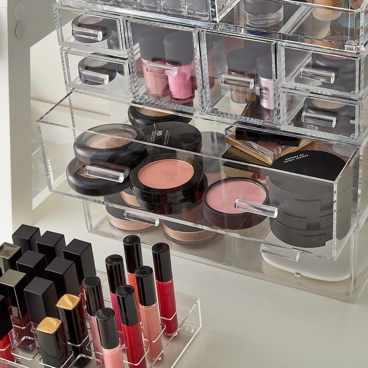 Acrylic Modular Makeup System Container Store