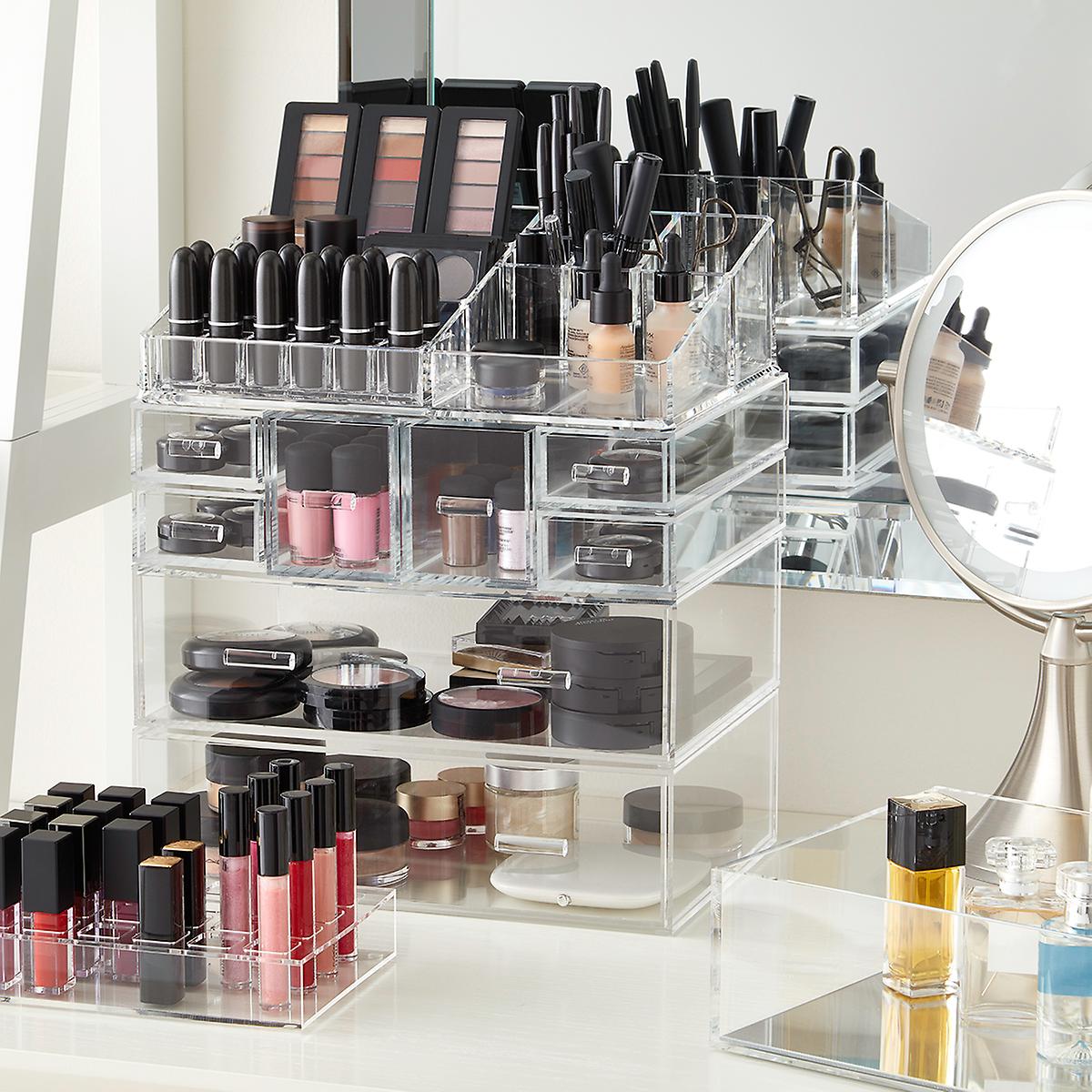 Acrylic Modular Makeup System Container Store