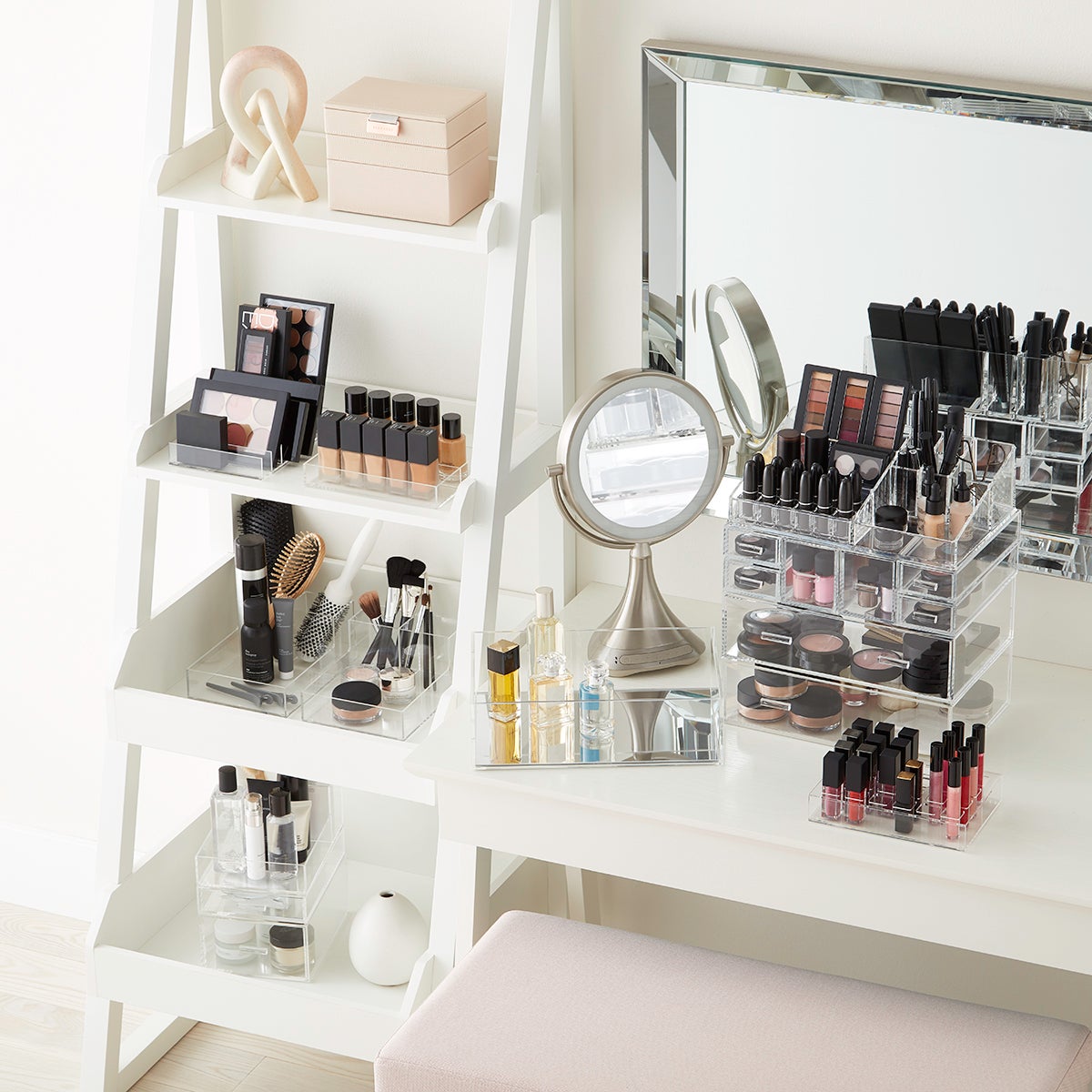 Luxe Acrylic Modular Makeup System | The Container Store