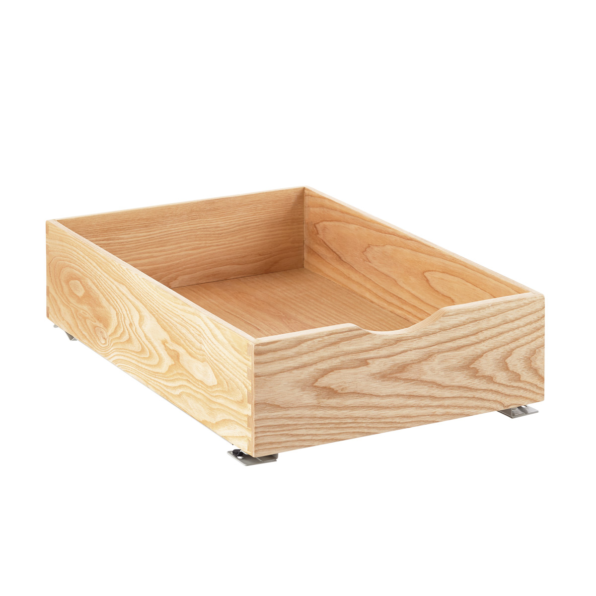 Ash Wood Roll-Out Cabinet Drawers | The Container Store