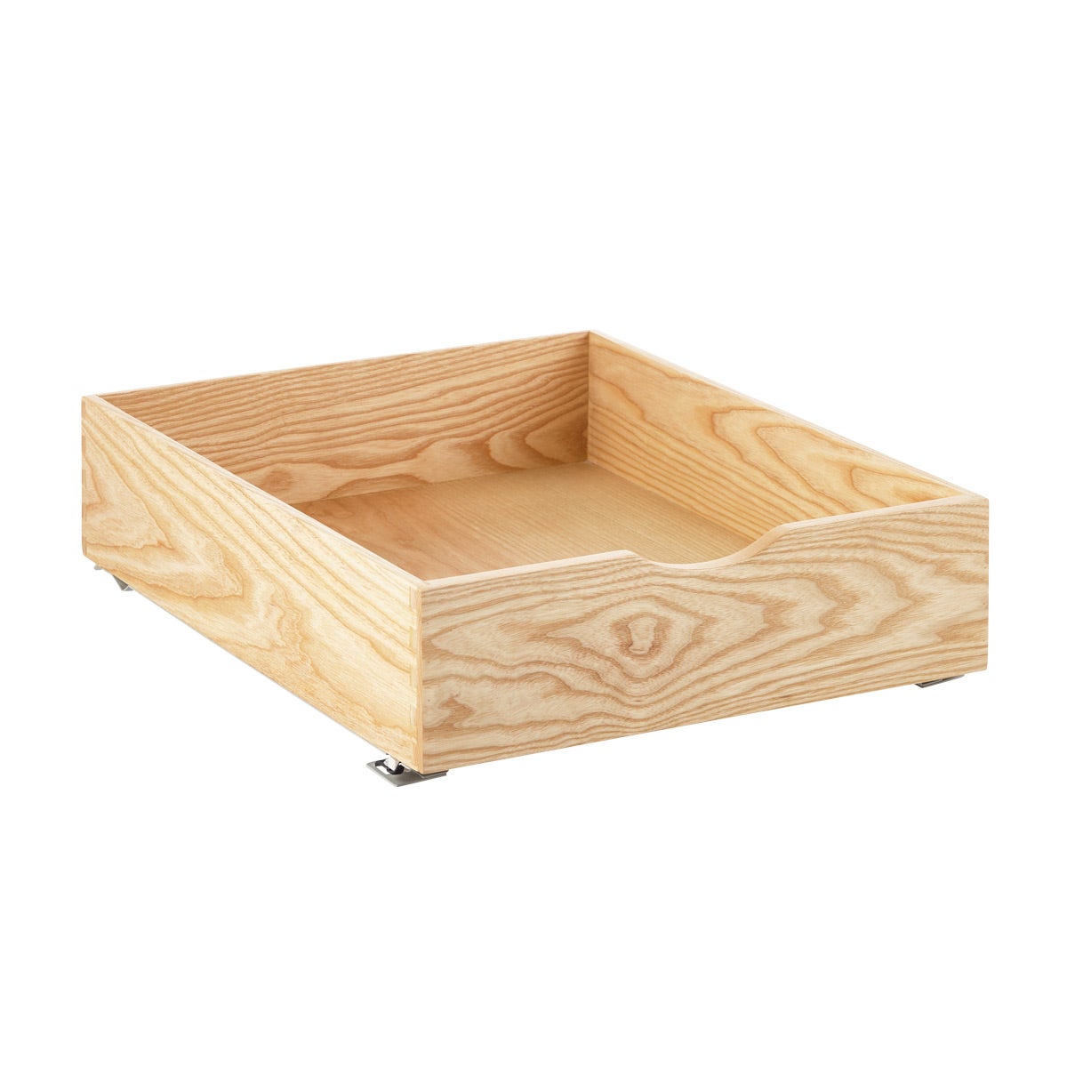 Ash Wood RollOut Drawers The Container Store