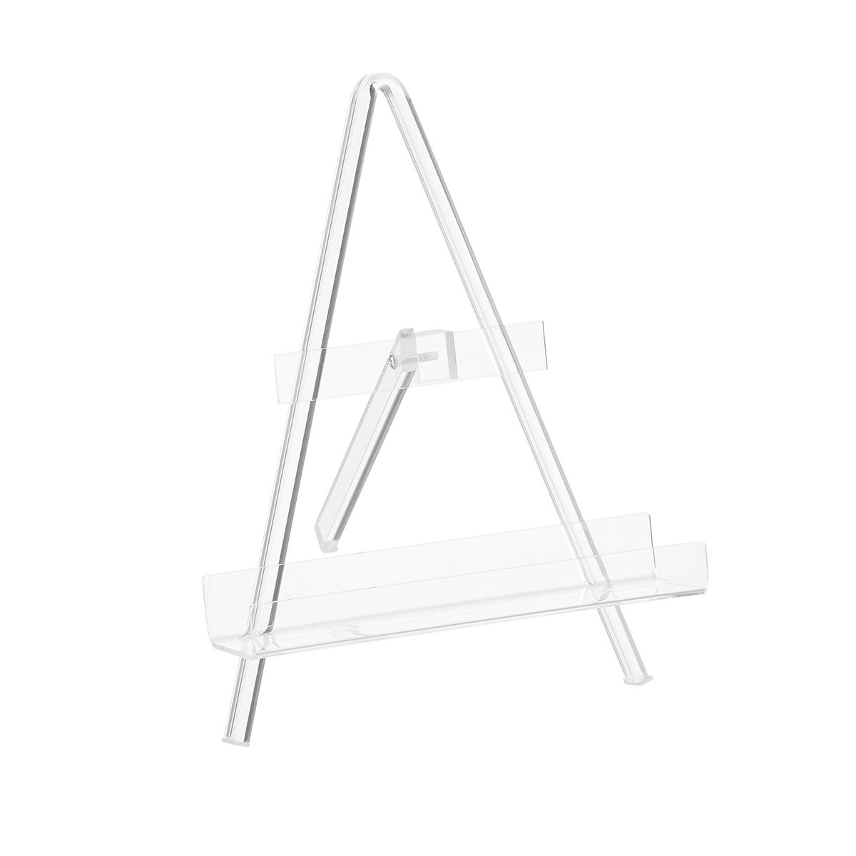 ThreeByThree Seattle Large Acrylic Crossbar Easel Clear