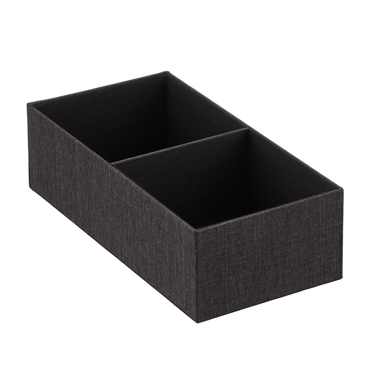 Cambridge 2-Section Drawer Organizer Black