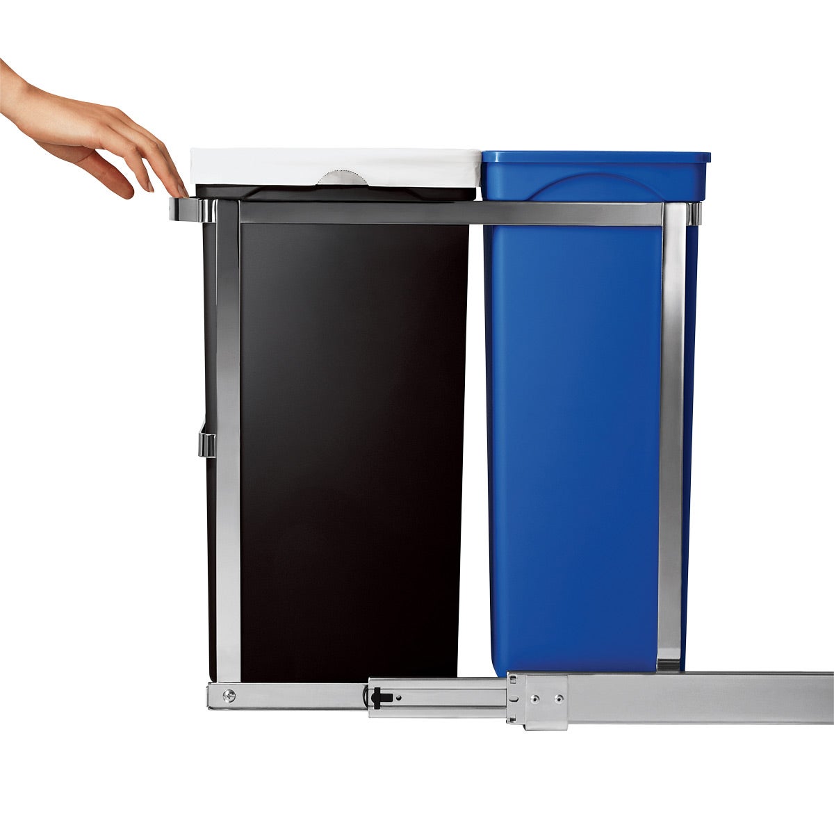 simplehuman 9.2 gal. 2-Bin Pull-Out Recycle Bin