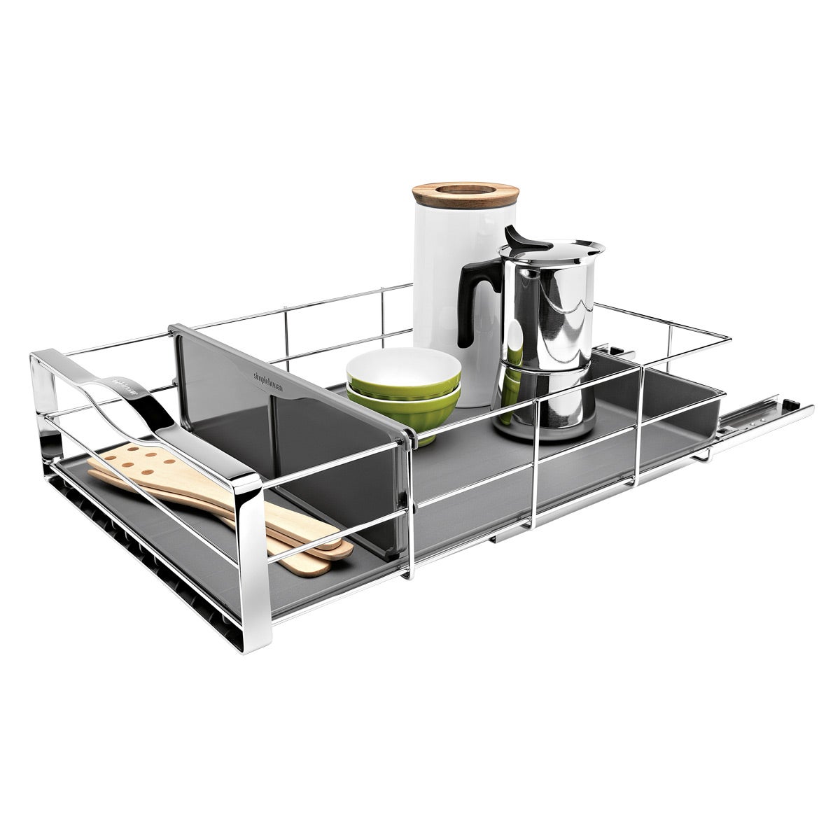 simplehuman 14" Pull-Out Cabinet Organizer Chrome