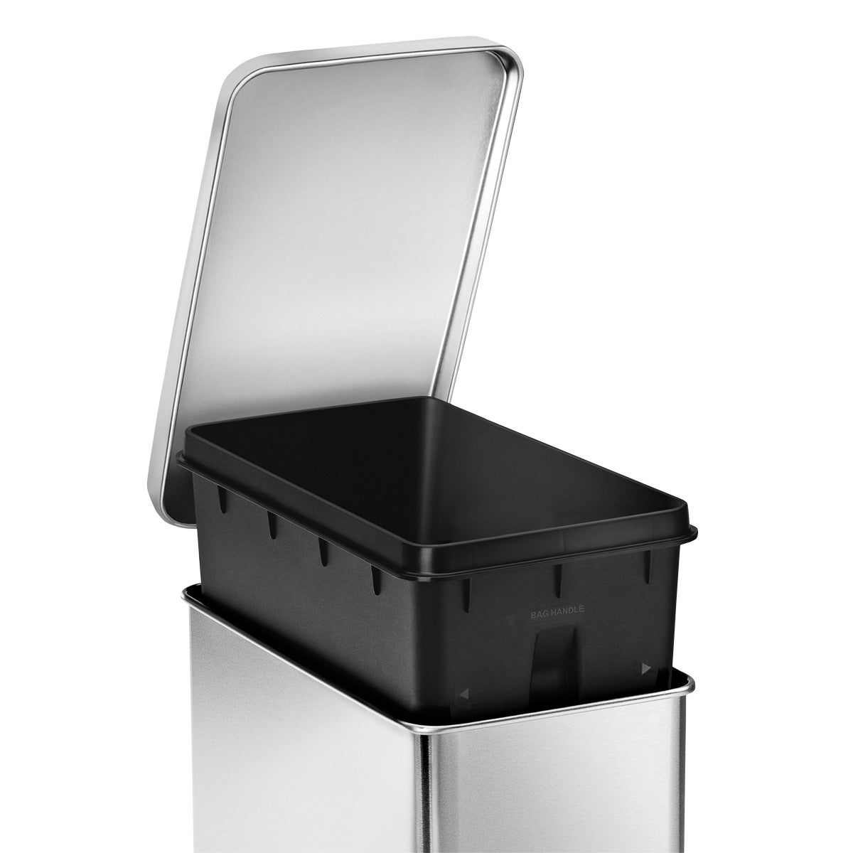 simplehuman Stainless Steel 2.6 gal. Profile Step Trash Can