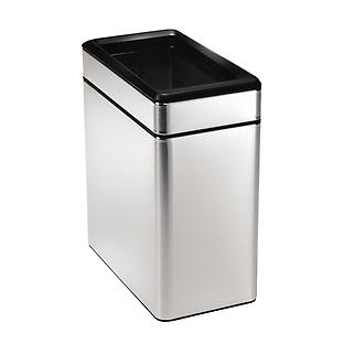 simplehuman Stainless Steel 2.6 gal. Profile Open Trash Can