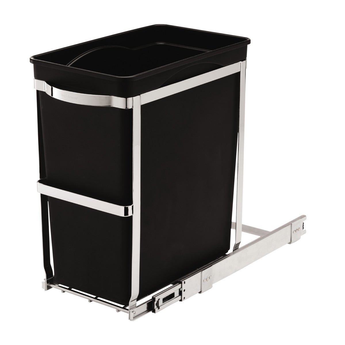 simplehuman Black 8 gal. Under the Counter Pull-Out Trash Can