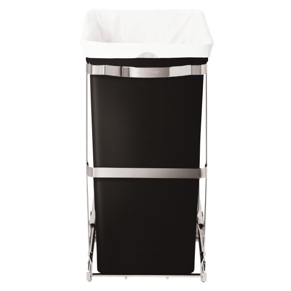 simplehuman Black 8 gal. Under the Counter PullOut Trash Can The