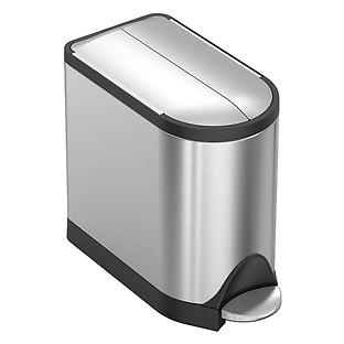 simplehuman Stainless Steel 2.6 gal. Butterfly Step Trash Can