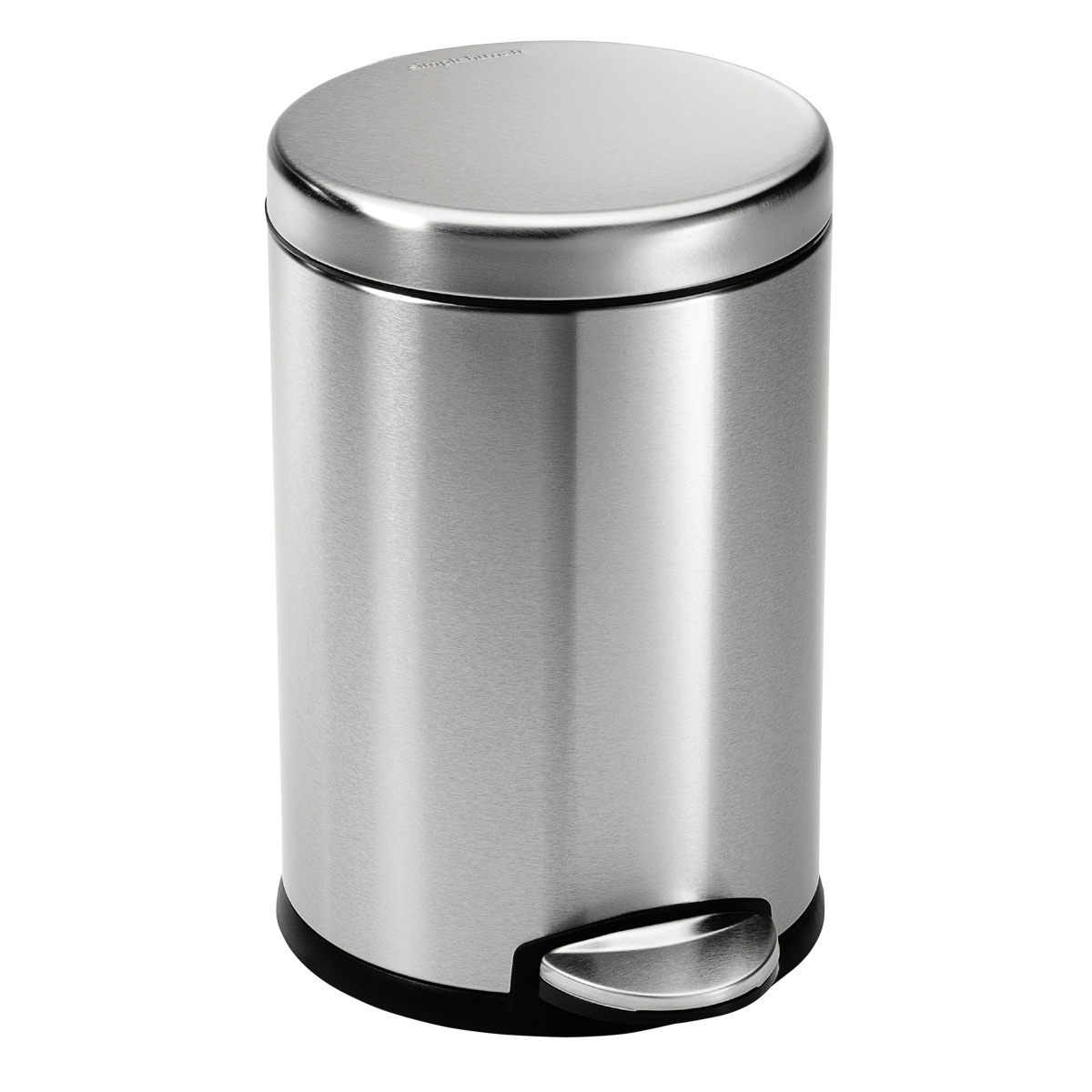 simplehuman 1.2 gal. Round Step Can Stainless Steel