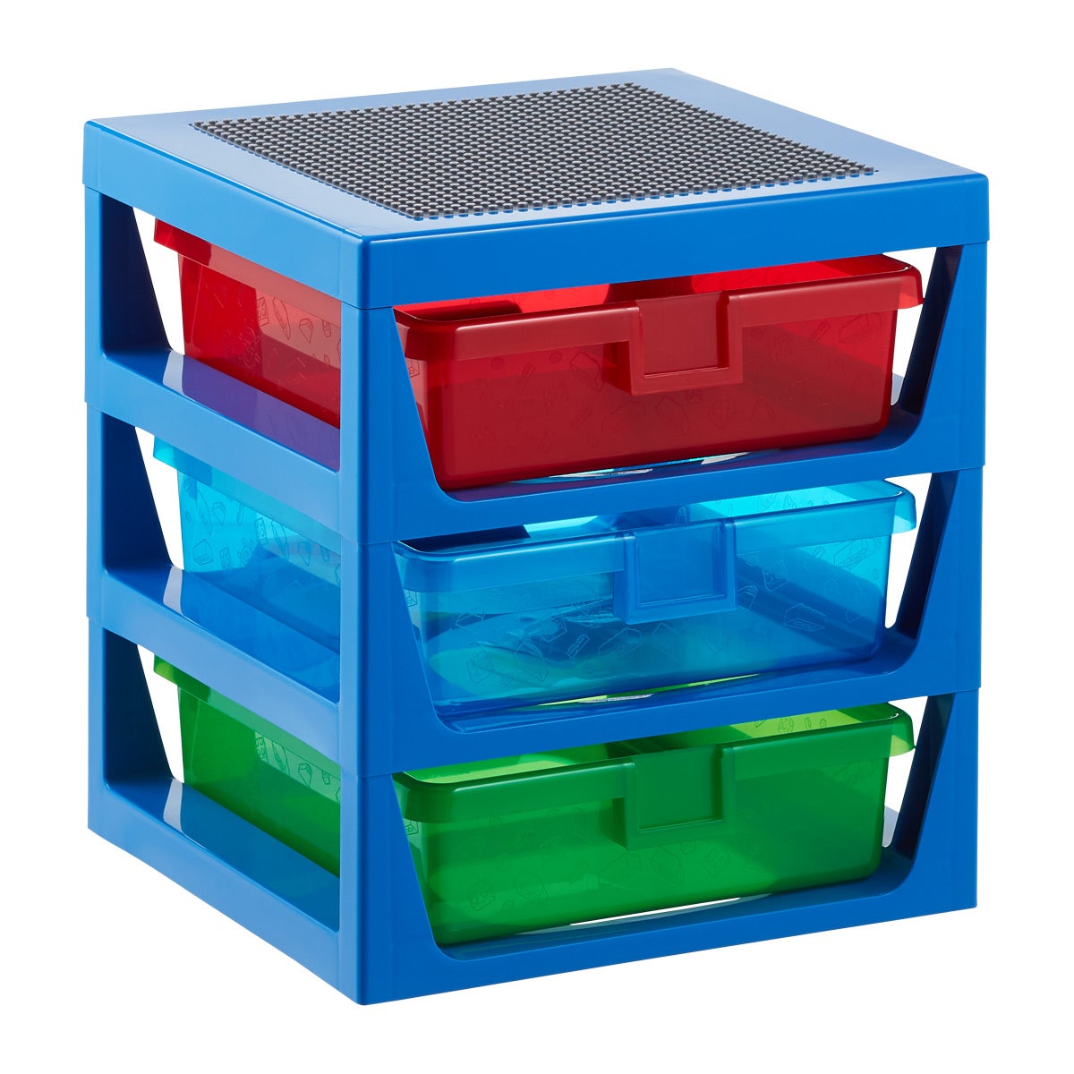 LEGO 3Tier Drawer Organizer with Baseplate The Container Store