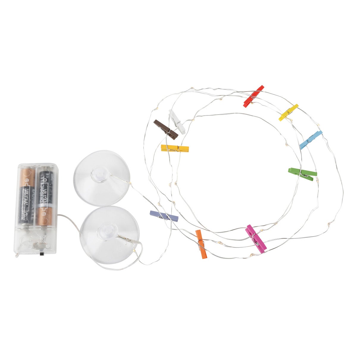 Kikkerland Mini Clothespin Photo/Memo String Lights