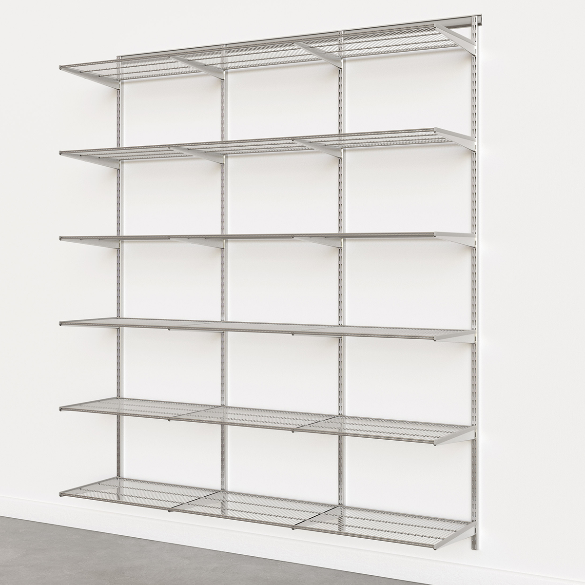 Elfa Classic Platinum 6' Basic Shelving Units for Anywhere | The ...