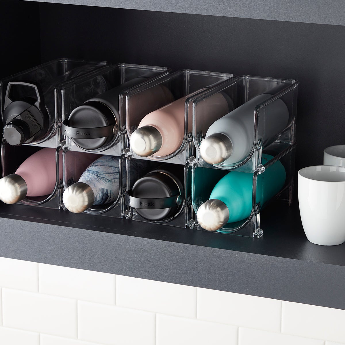 iDesign Linus Fridge Bins Wine Holder